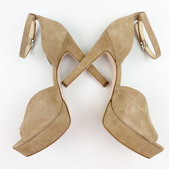Jessica Simpson Sand Suede BRIYA Platform Heels - Picture 5 of 8